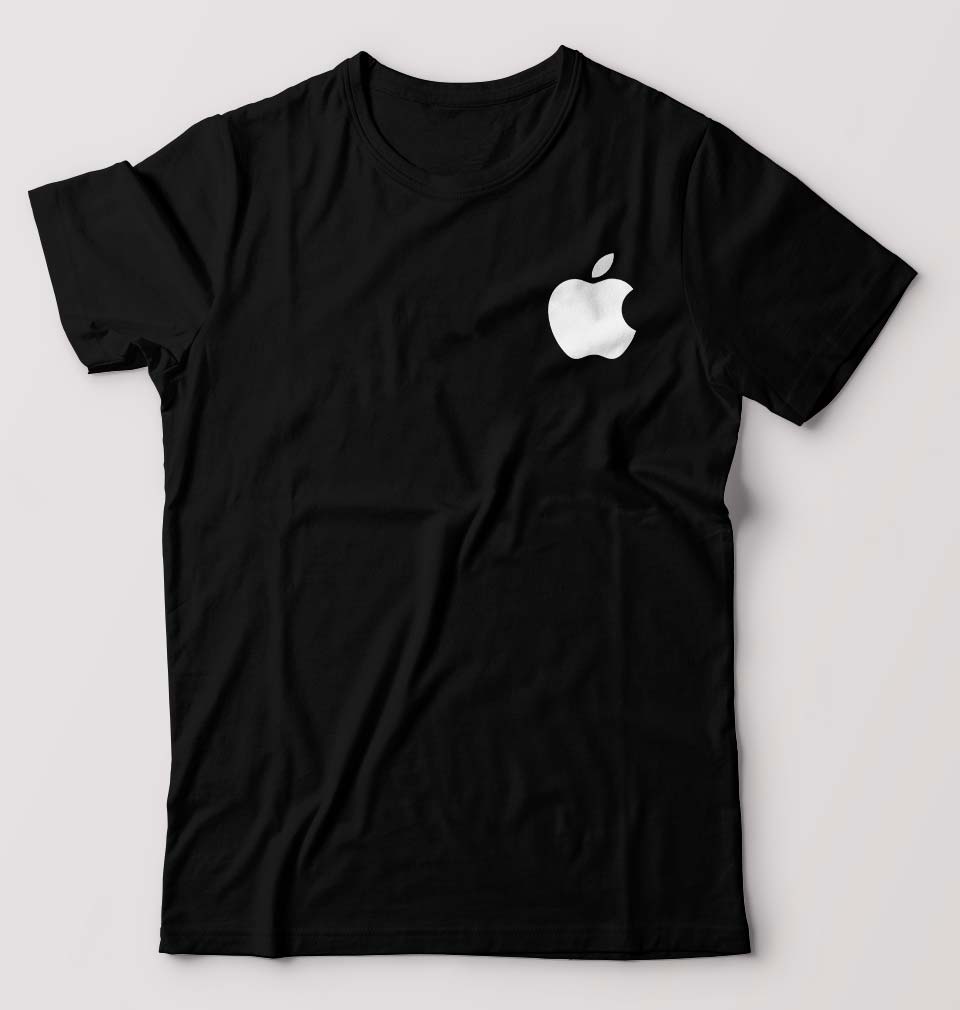 Apple T-Shirt for Men-Black-Ektarfa.online