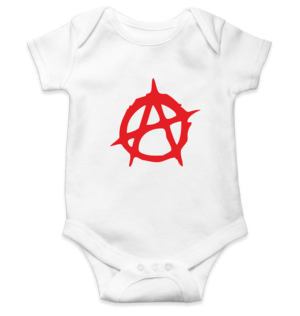 Anarchy Kids Romper Kids Romper For Baby Boy/Girl-0-5 Months(18 Inches)-White-Ektarfa.online