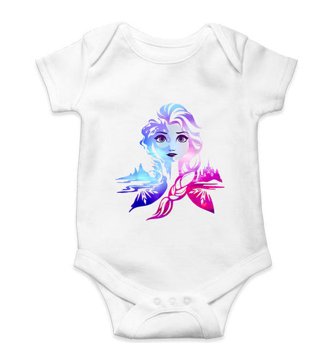 Frozen Elsa Kids Romper For Baby Boy/Girl-0-5 Months(18 Inches)-White-Ektarfa.online