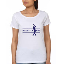 Load image into Gallery viewer, MS Dhoni T-Shirt for Women-White-Ektarfa.online
