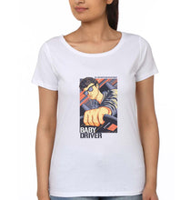 Load image into Gallery viewer, Baby Driver T-Shirt for Women-White-Ektarfa.online
