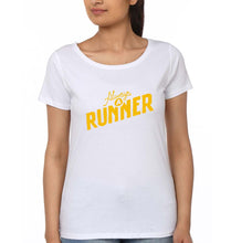 Load image into Gallery viewer, Runner Running T-Shirt for Women-White-Ektarfa.online
