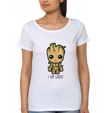 Load image into Gallery viewer, Groot T-Shirt for Women-White-Ektarfa.online

