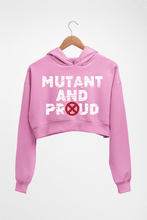 Load image into Gallery viewer, X-Men Mutant Crop HOODIE FOR WOMEN-Light Baby Pink-Ektarfa.online

