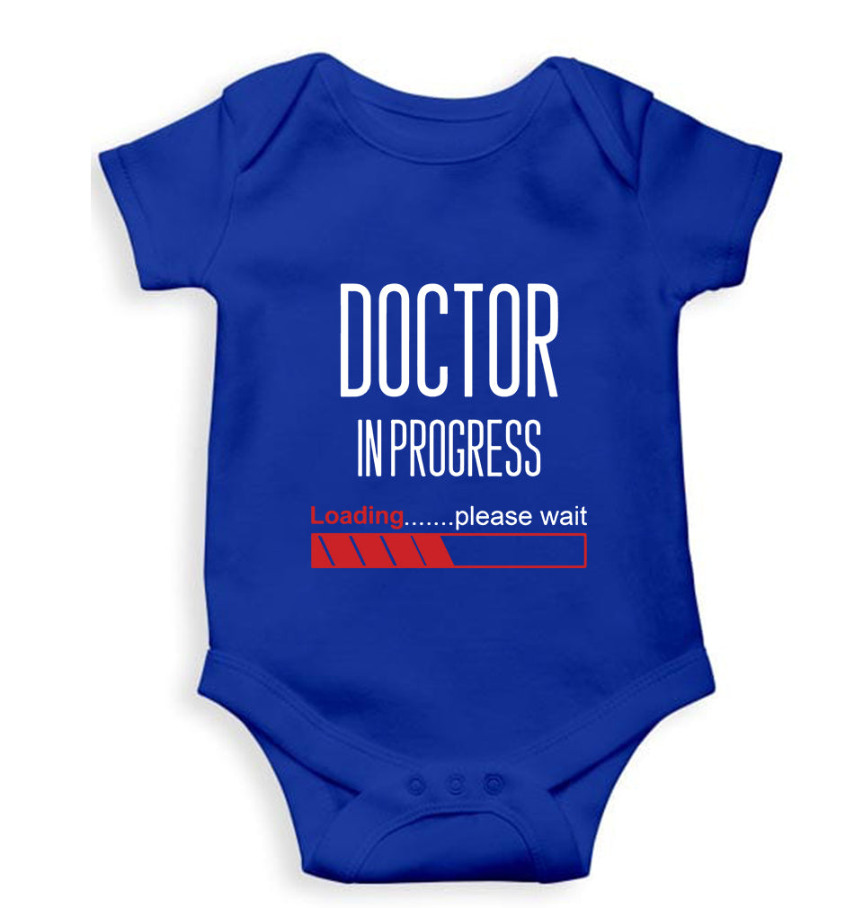 Doctor in progress Kids Romper For Baby Boy/Girl-0-5 Months(18 Inches)-Royal Blue-Ektarfa.online