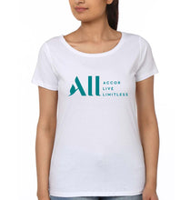 Load image into Gallery viewer, ACCOR LIVE LIMITLESS (ALL) T-Shirt for Women-White-Ektarfa.online
