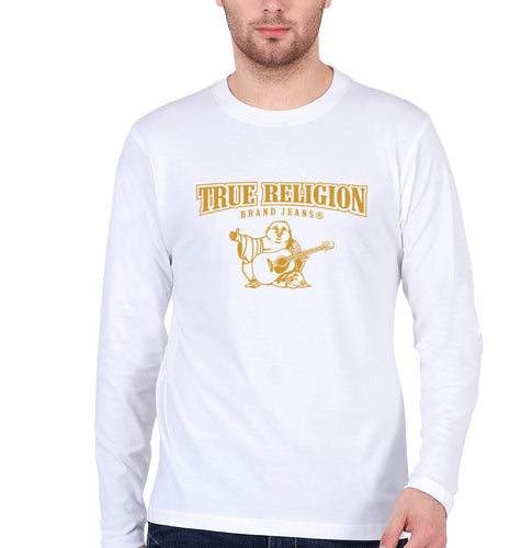 True Religion Full Sleeves T-Shirt for Men-White-Ektarfa.online