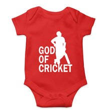 Load image into Gallery viewer, Sachin Tendulkar God Kids Romper For Baby Boy/Girl-Red-Ektarfa.online
