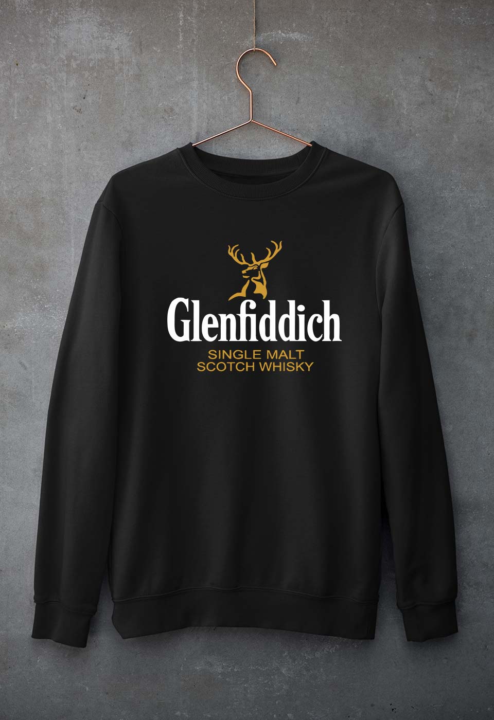 Glenfiddich Unisex Sweatshirt for Men/Women-Black-Ektarfa.online