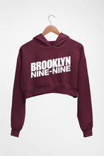 Load image into Gallery viewer, Brooklyn Nine-Nine Crop HOODIE FOR WOMEN-Maroon-Ektarfa.online

