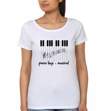 Load image into Gallery viewer, Piano T-Shirt for Women-Ektarfa.online
