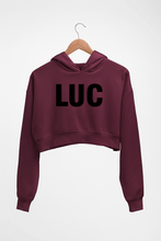 Load image into Gallery viewer, LUC Crop HOODIE FOR WOMEN-Maroon-Ektarfa.online
