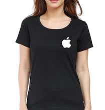 Load image into Gallery viewer, Apple T-Shirt for Women-Black-Ektarfa.online
