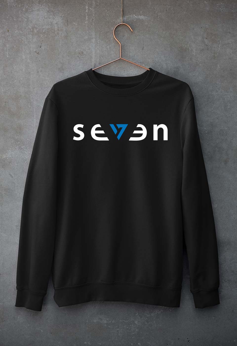 Seven MS Dhoni Unisex Sweatshirt for Men/Women-Black-Ektarfa.online