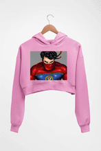 Load image into Gallery viewer, Minnal Murali Crop HOODIE FOR WOMEN-Light Baby Pink-Ektarfa.online
