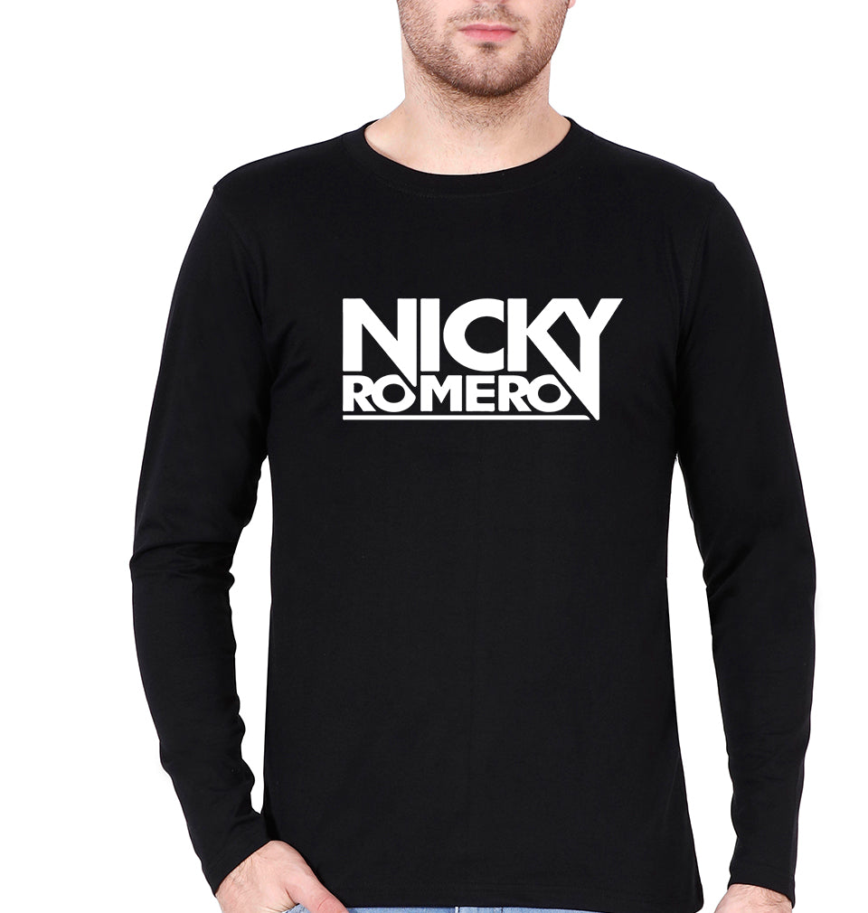 Nicky Romero Full Sleeves T-Shirt for Men-Black-Ektarfa.online