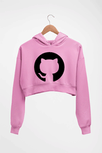 Load image into Gallery viewer, GitHub Crop HOODIE FOR WOMEN-Light Baby Pink-Ektarfa.online
