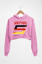 Load image into Gallery viewer, Sebastian Vettel F1 Crop HOODIE FOR WOMEN-Light Baby Pink-Ektarfa.online
