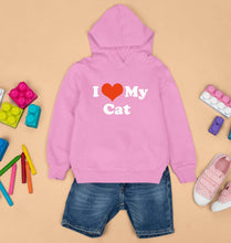 Load image into Gallery viewer, I Love My Cat Kids Hoodie for Boy/Girl-Light Baby Pink-Ektarfa.online
