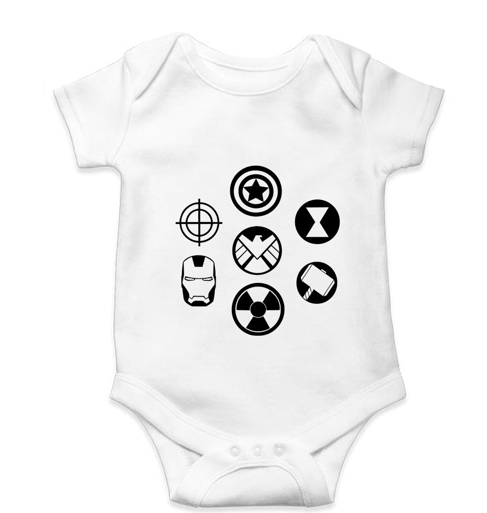 Marvel Superhero Kids Romper For Baby Boy/Girl-White-Ektarfa.online