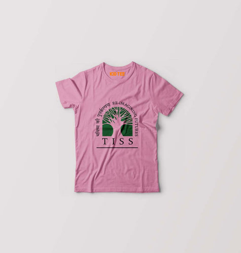 Tata Institute of Social Sciences (TISS) Kids T-Shirt for Boy/Girl-Pink-Ektarfa.online