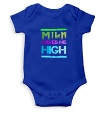 Load image into Gallery viewer, Milk Make Me High Kids Romper For Baby Boy/Girl-0-5 Months(18 Inches)-Royal Blue-Ektarfa.online
