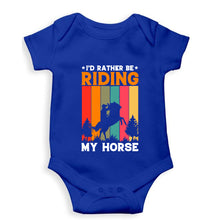 Load image into Gallery viewer, Horse Riding Kids Romper For Baby Boy/Girl-0-5 Months(18 Inches)-Royal Blue-Ektarfa.online
