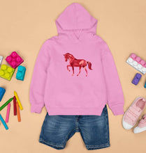 Load image into Gallery viewer, HORSE Kids Hoodie for Boy/Girl-1-2 Years(24 Inches)-Light Baby Pink-Ektarfa.online
