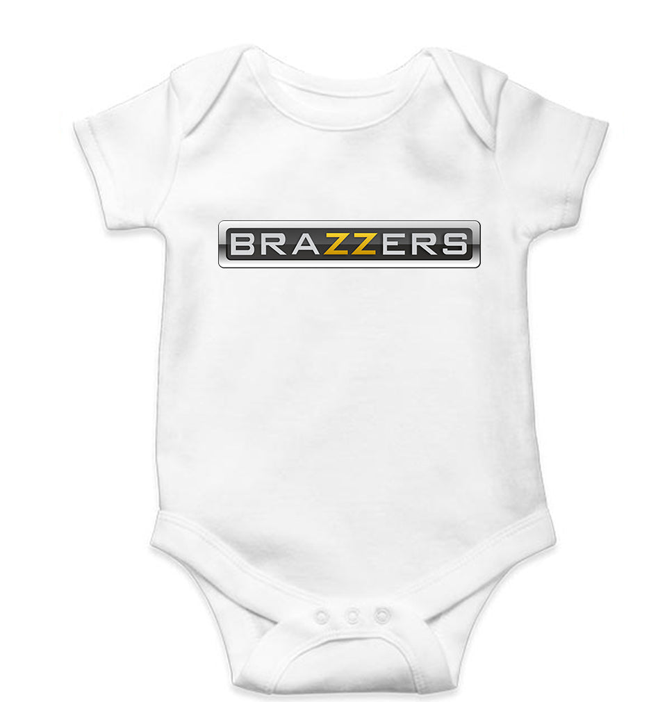Brazzers Kids Romper For Baby Boy/Girl-White-Ektarfa.online