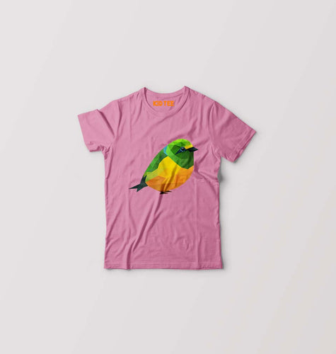 POLOGHRAM_BIRD Kids T-Shirt for Boy/Girl-Pink-Ektarfa.online