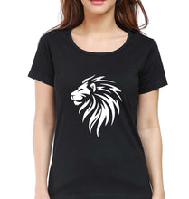 Load image into Gallery viewer, Lion T-Shirt for Women-Black-Ektarfa.online
