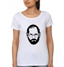 Load image into Gallery viewer, Steve Jobs T-Shirt for Women-White-Ektarfa.online
