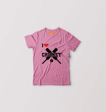 Load image into Gallery viewer, I Love Cricket Kids T-Shirt for Boy/Girl-Pink-Ektarfa.online
