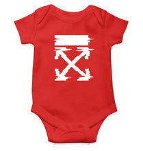 Load image into Gallery viewer, Off White Tee Kids Romper For Baby Boy/Girl-0-5 Months(18 Inches)-RED-Ektarfa.online
