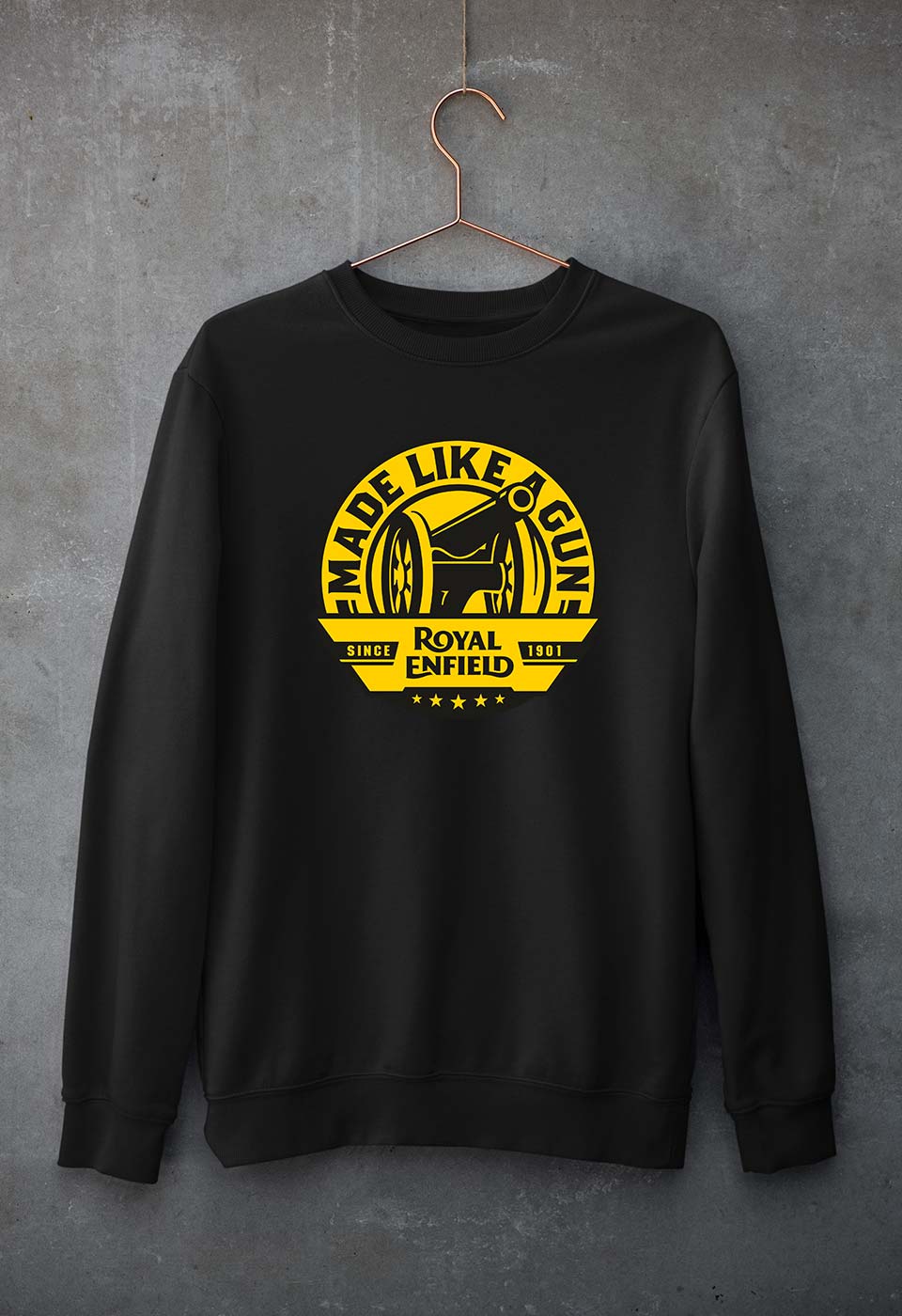 Royal Enfield Unisex Sweatshirt for Men/Women-Black-Ektarfa.online