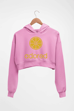 Load image into Gallery viewer, Adored Crop HOODIE FOR WOMEN-Light Baby Pink-Ektarfa.online
