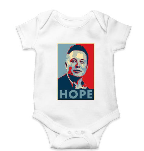 Elon Musk Hope Kids Romper For Baby Boy/Girl-White-Ektarfa.online