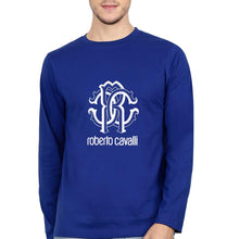 Load image into Gallery viewer, Roberto Cavalli Full Sleeves T-Shirt for Men-Royal Blue-Ektarfa.online
