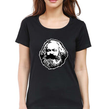 Load image into Gallery viewer, Karl Marx T-Shirt for Women-Black-Ektarfa.online
