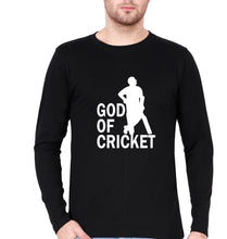 Load image into Gallery viewer, Sachin Tendulkar God Full Sleeves T-Shirt for Men-Black-Ektarfa.online

