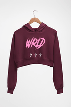 Load image into Gallery viewer, Juice WRLD 999 Crop HOODIE FOR WOMEN-Maroon-Ektarfa.online
