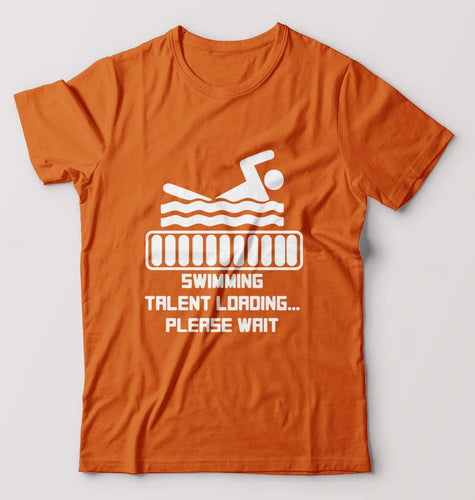 Swimming T-Shirt for Men-Orange-Ektarfa.online