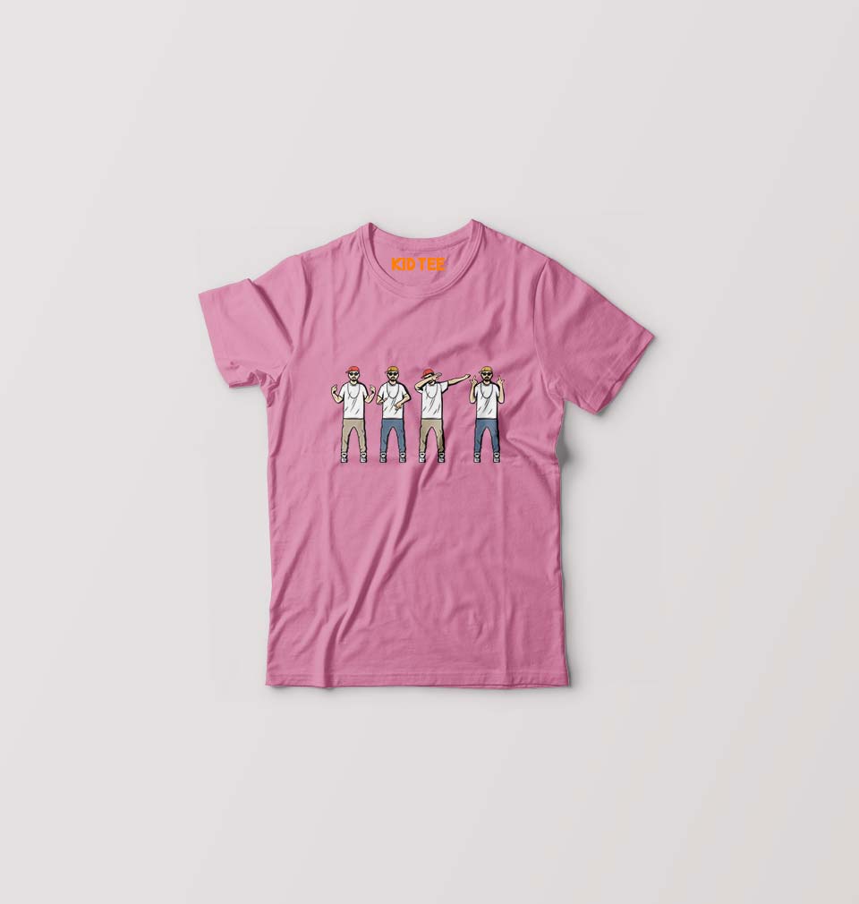 Hip Hop Style Kids T-Shirt for Boy/Girl-Pink-Ektarfa.online