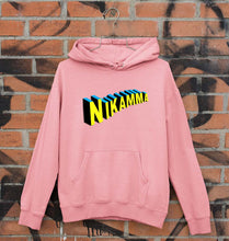 Load image into Gallery viewer, Nikamma Unisex Hoodie for Men/Women-Light Baby Pink-Ektarfa.online
