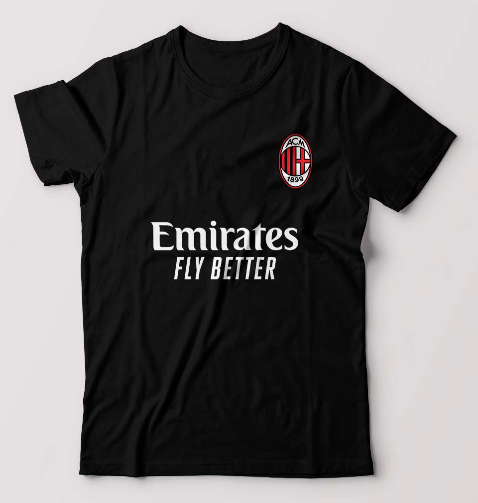 A.C. Milan 2021-22 T-Shirt for Men-Black-Ektarfa.online