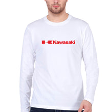 Load image into Gallery viewer, Kawasaki Full Sleeves T-Shirt for Men-White-Ektarfa.online
