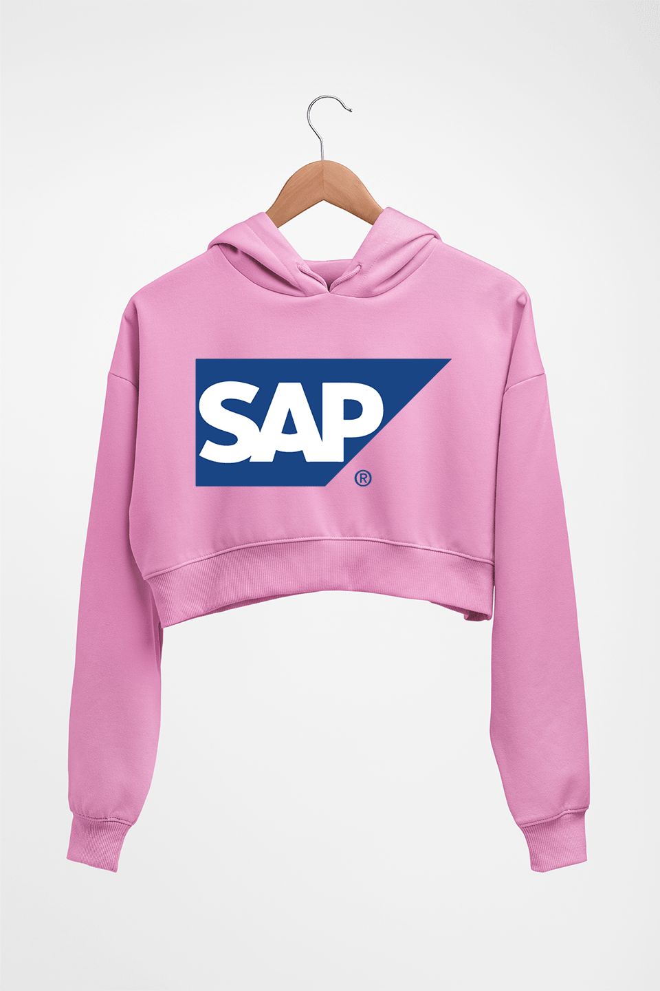 SAP Crop HOODIE FOR WOMEN-Light Baby Pink-Ektarfa.online