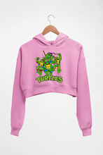 Load image into Gallery viewer, Ninja Turtles TMNT Crop HOODIE FOR WOMEN-Light Baby Pink-Ektarfa.online
