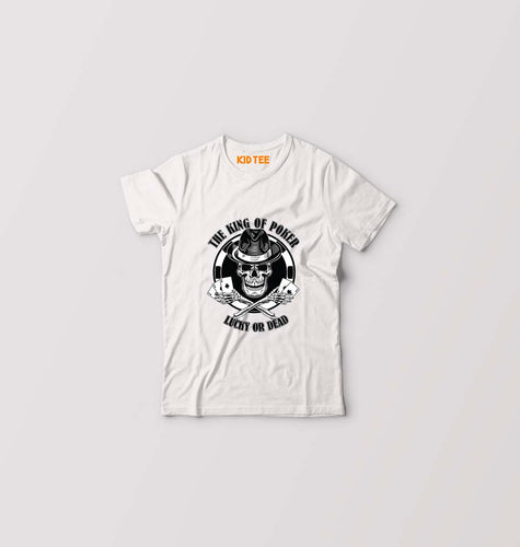 Poker Kids T-Shirt for Boy/Girl-0-1 Year(20 Inches)-White-Ektarfa.online