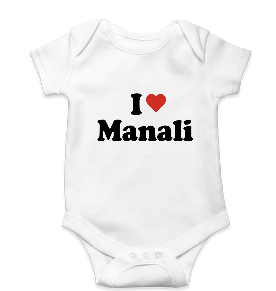 I Love Manali Kids Romper For Baby Boy/Girl-0-5 Months(18 Inches)-White-Ektarfa.online